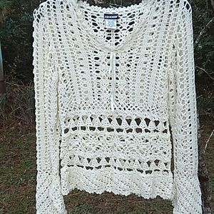 Joe Boxer Crochet Sweater